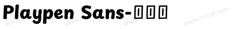Playpen Sans字体转换